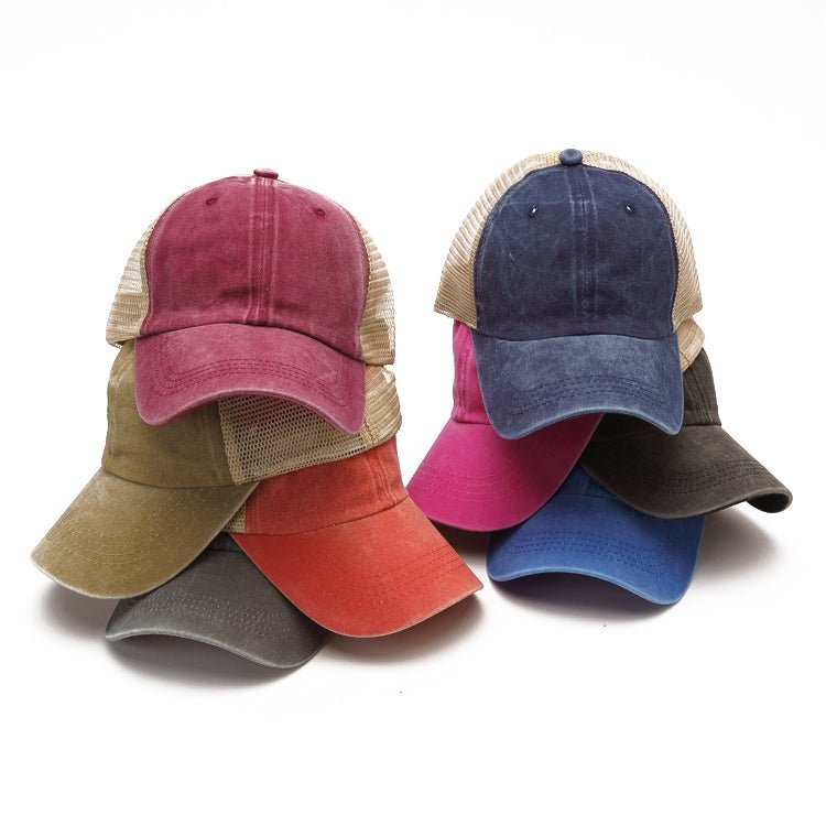TOPONE ACCESSORIES LIMITED Custom 6 Panels Unconstructed Washed Trucker Hat Topone Accessories Ltd.