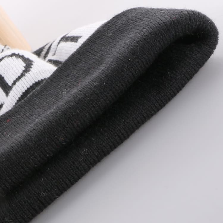 TOPONE ACCESSORIES LIMITED Custom Acrylic Winter Cap with Cuff and Pom Knitted Beanie Hat Topone Accessories Ltd.