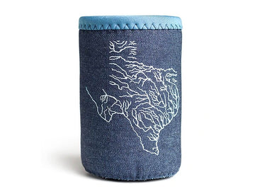 TOPONE ACCESSORIES LIMITED Custom Can Cooler Denim Surface Koozie Topone Accessories Ltd.