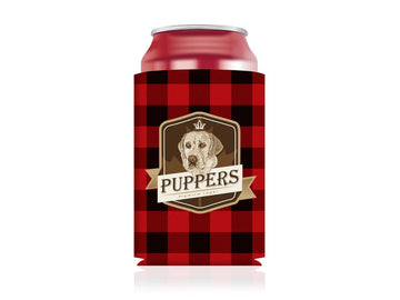 TOPONE ACCESSORIES LIMITED Custom Can Cooler Flannel Plaid Pattern Surface Sleeve Topone Accessories Ltd.