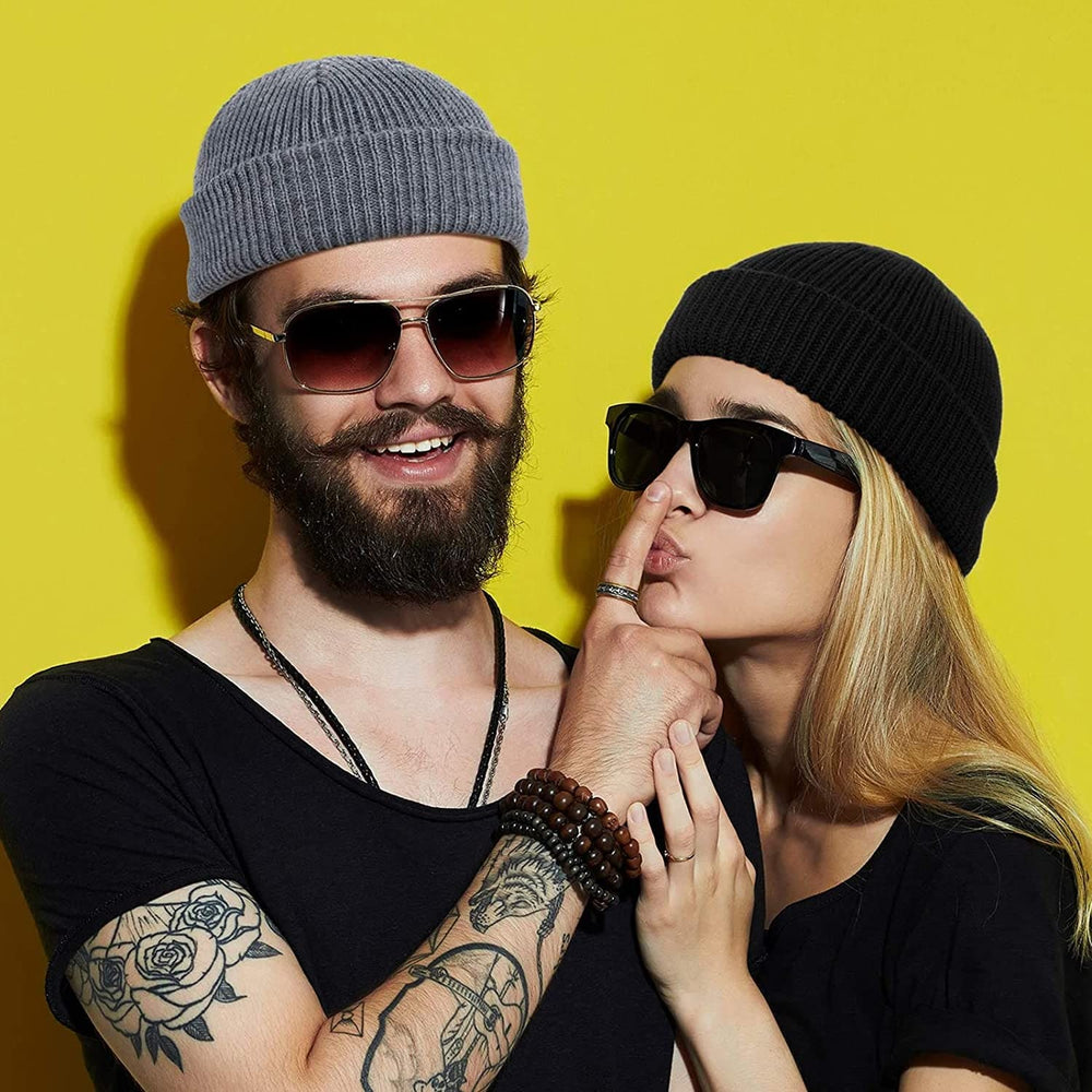 TOPONE ACCESSORIES LIMITED Custom Trawler Knitted Beanie Watch Hat Roll-up Edge Shorter Hat Topone Accessories Ltd.