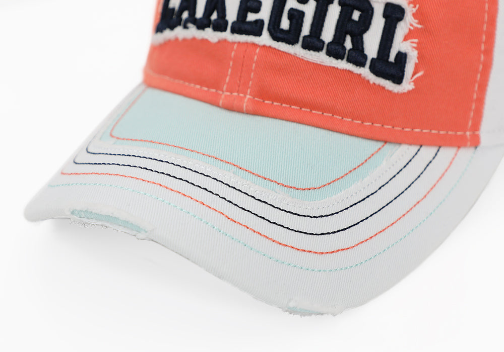 Frayed Applique Visor