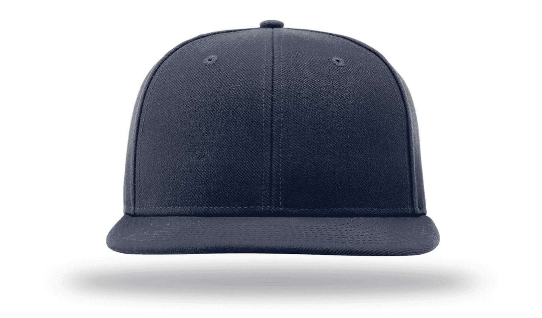 Custom 6 Panel Flat Brim Closed Back Fitted Baseball Cap