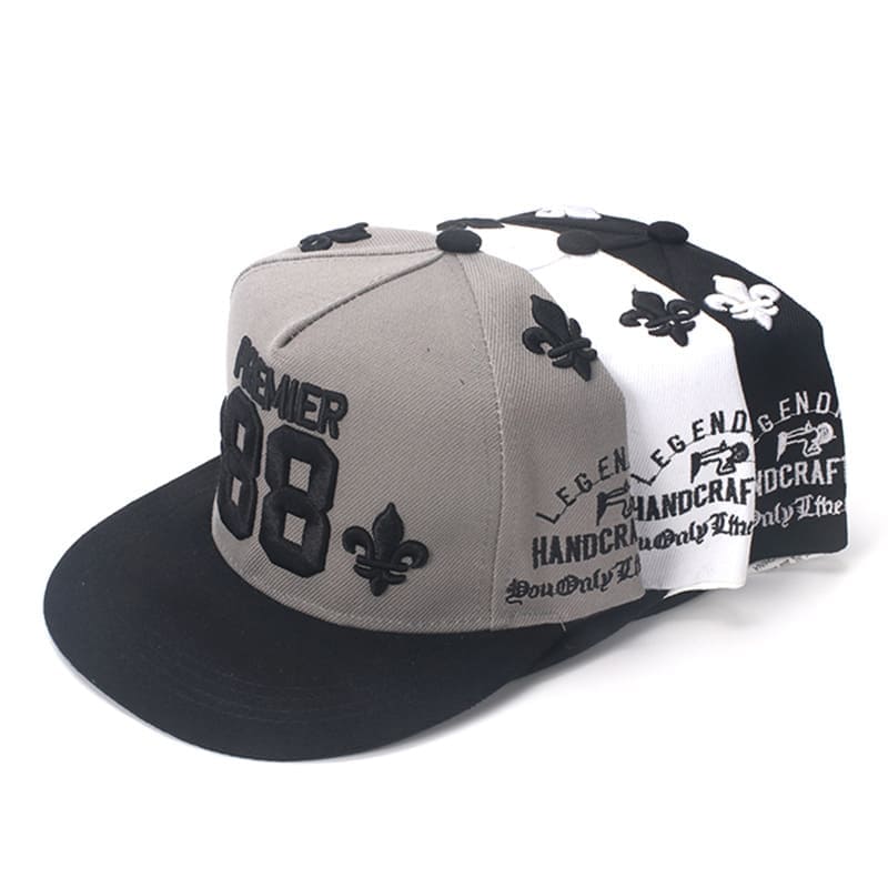 TOPONE ACCESSORIES LIMITED Custom 6 Panels Flat Brim Snapback Baseball Cap Topone Accessories Ltd. 