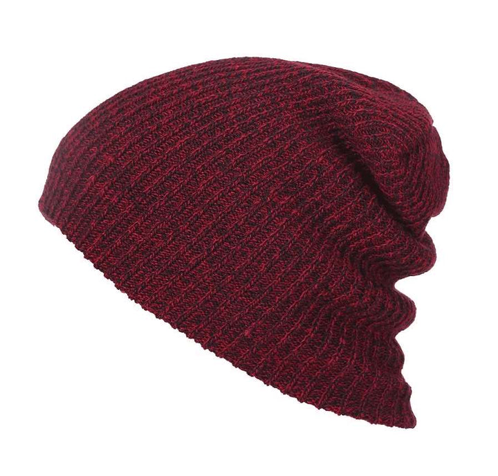 TOPONE ACCESSORIES LIMITED Custom Acrylic Marled AB Yarn Mixed Color Beanie Hat Topone Accessories Ltd. 