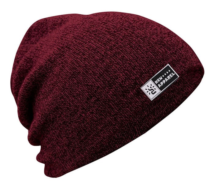 TOPONE ACCESSORIES LIMITED Custom Acrylic Marled AB Yarn Mixed Color Beanie Hat Topone Accessories Ltd. 