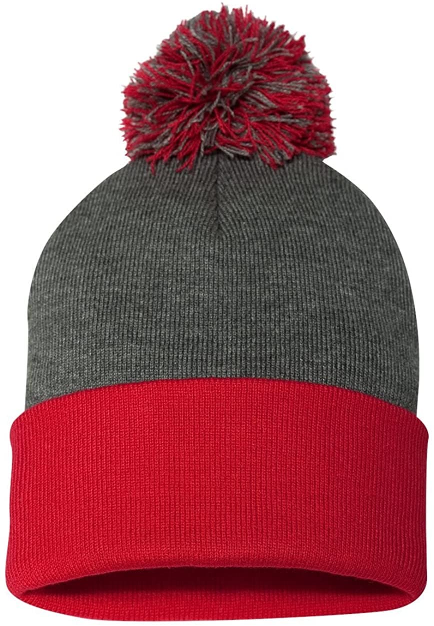 TOPONE ACCESSORIES LIMITED Custom Acrylic Winter Cap with Cuff and Pom Knitted Beanie Hat Topone Accessories Ltd. 