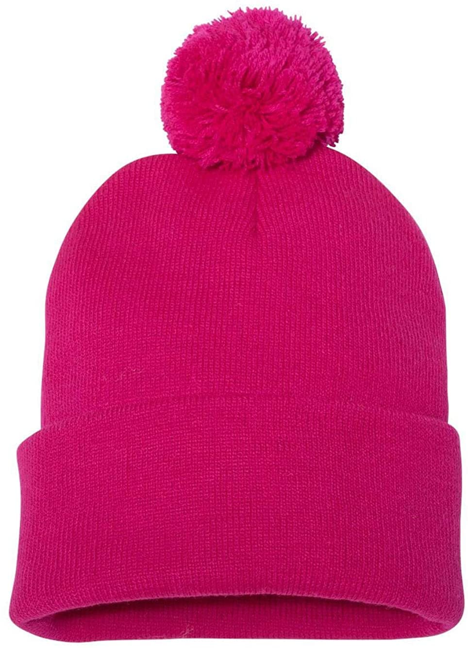 TOPONE ACCESSORIES LIMITED Custom Acrylic Winter Cap with Cuff and Pom Knitted Beanie Hat Topone Accessories Ltd. 