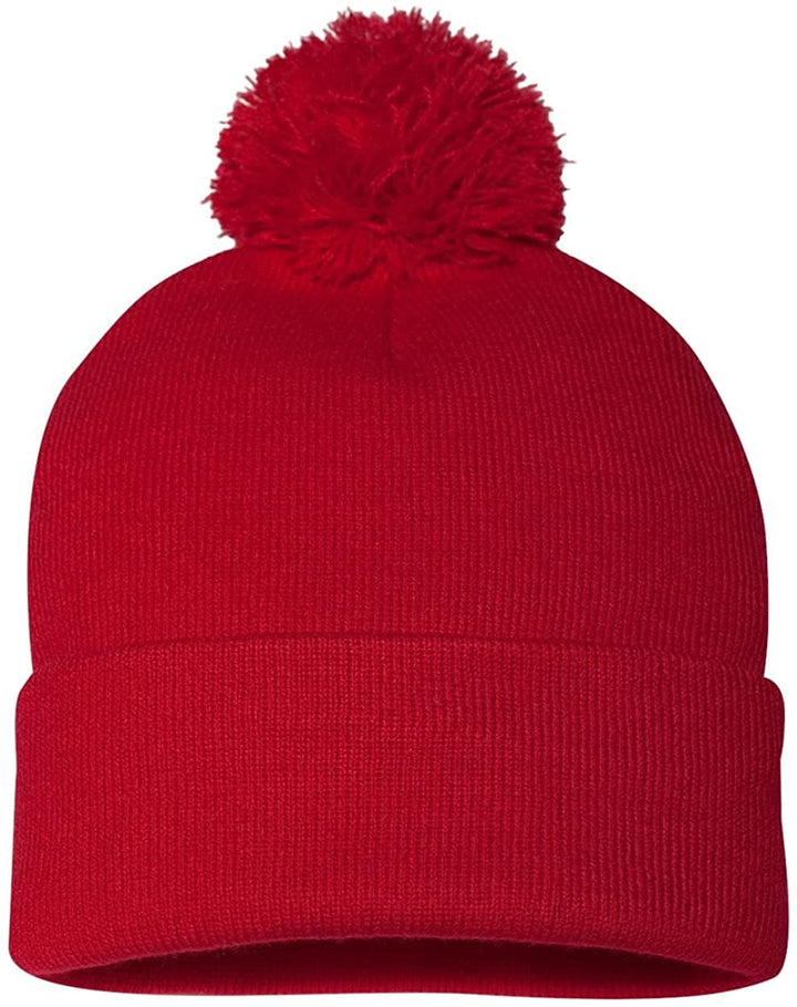 TOPONE ACCESSORIES LIMITED Custom Acrylic Winter Cap with Cuff and Pom Knitted Beanie Hat Topone Accessories Ltd. 