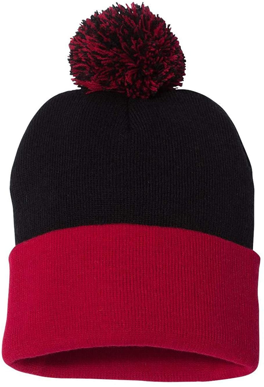 TOPONE ACCESSORIES LIMITED Custom Acrylic Winter Cap with Cuff and Pom Knitted Beanie Hat Topone Accessories Ltd. 