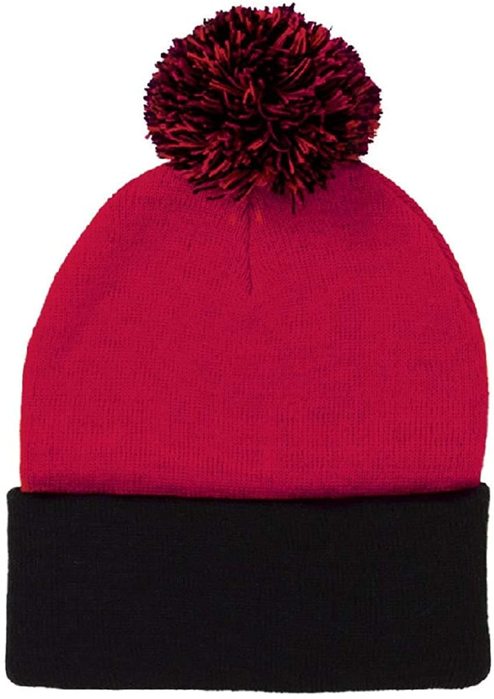 TOPONE ACCESSORIES LIMITED Custom Acrylic Winter Cap with Cuff and Pom Knitted Beanie Hat Topone Accessories Ltd. 