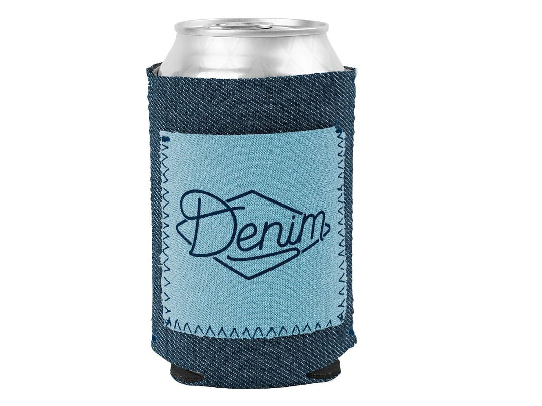 TOPONE ACCESSORIES LIMITED Custom Can Cooler Denim Surface Koozie Topone Accessories Ltd. 