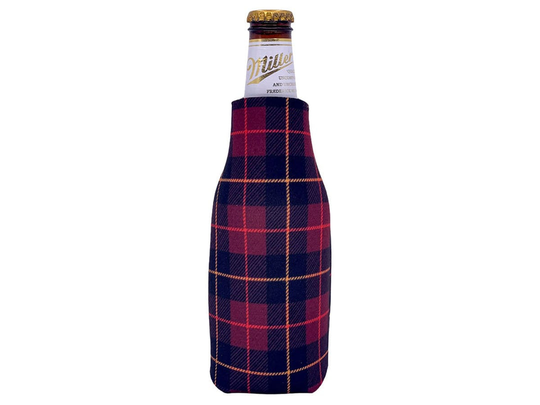 TOPONE ACCESSORIES LIMITED Custom Can Cooler Flannel Plaid Pattern Surface Sleeve Topone Accessories Ltd. 