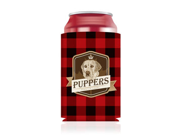 TOPONE ACCESSORIES LIMITED Custom Can Cooler Flannel Plaid Pattern Surface Sleeve Topone Accessories Ltd. 