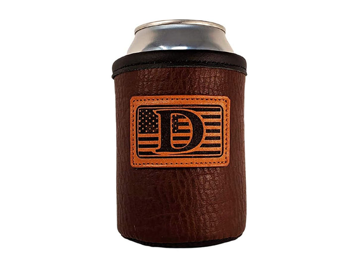 TOPONE ACCESSORIES LIMITED Custom Can Cooler Genuine Leather Material Sleeve Topone Accessories Ltd. 