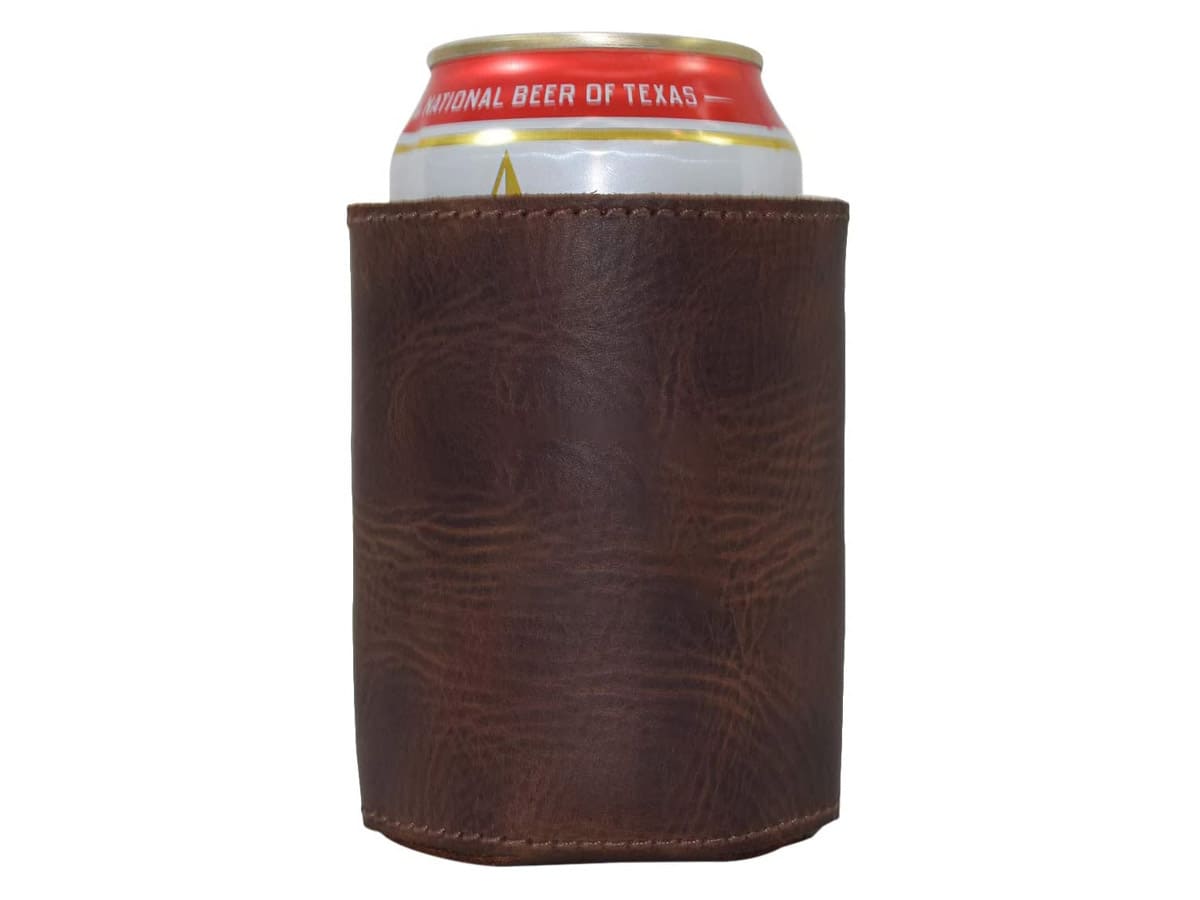 TOPONE ACCESSORIES LIMITED Custom Can Cooler Genuine Leather Material Sleeve Topone Accessories Ltd. 