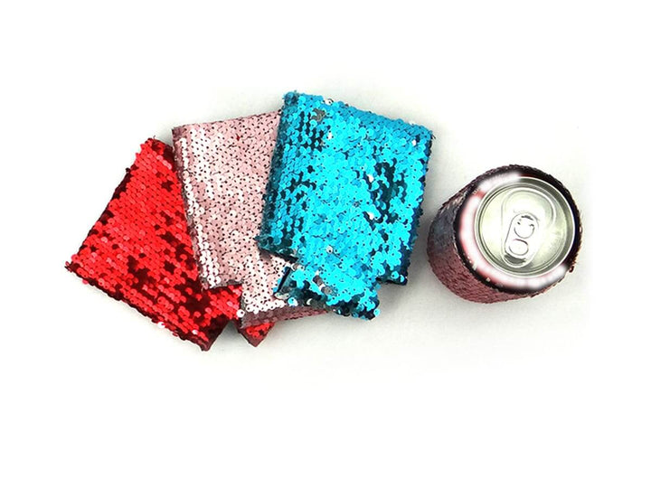 TOPONE ACCESSORIES LIMITED Custom Can Cooler Mermaid Sequin Material Sleeve Topone Accessories Ltd. 