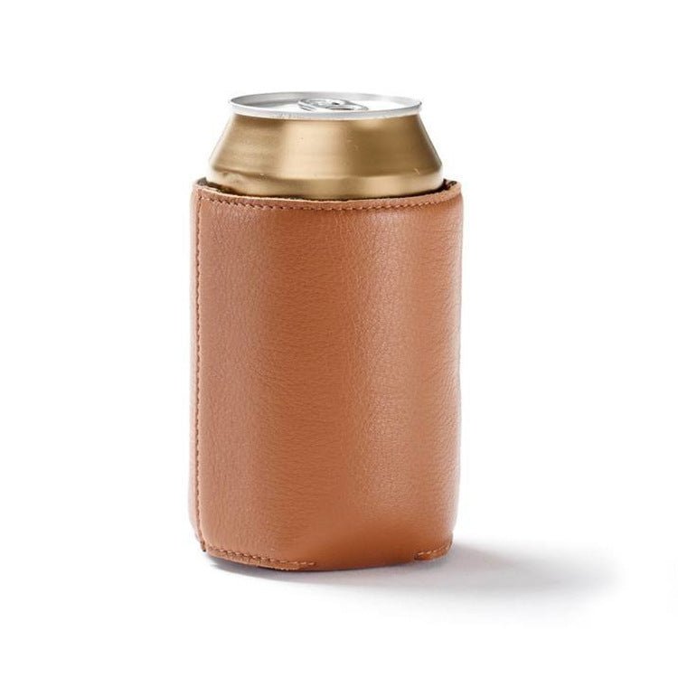 TOPONE ACCESSORIES LIMITED Custom Can Cooler PU Leather Surface Koozie Topone Accessories Ltd. 