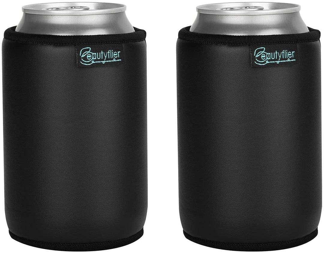 TOPONE ACCESSORIES LIMITED Custom Can Cooler PU Leather Surface Koozie Topone Accessories Ltd. 