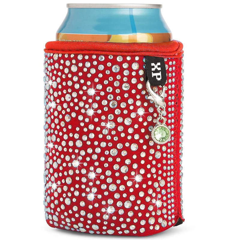 Insulated Rhinestone Slim Can Holder