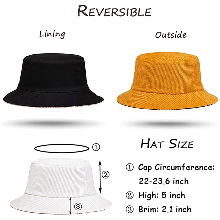 TOPONE ACCESSORIES LIMITED Custom Cotton Corduroy Reversible Sun Fishing Bucket Hat Topone Accessories Ltd. 