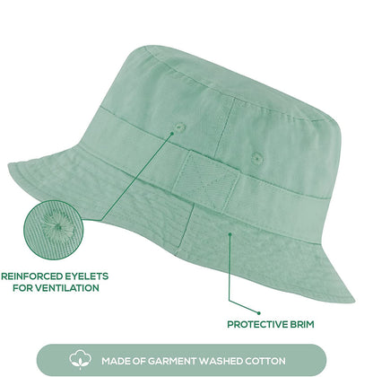 TOPONE ACCESSORIES LIMITED Custom Garment Washed Cotton Lightweight Packable Cute Bucket Hats Topone Accessories Ltd. 