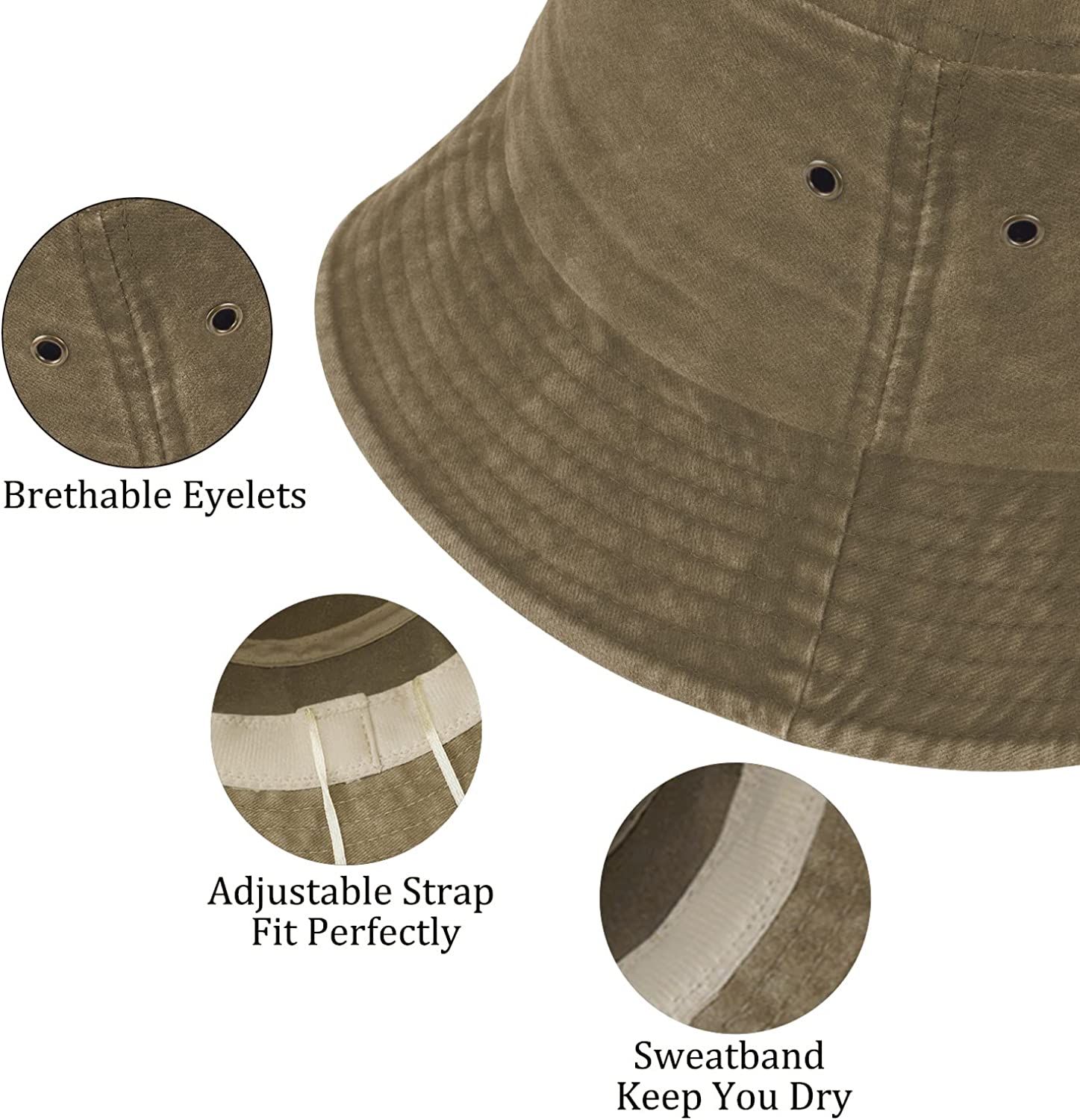TOPONE ACCESSORIES LIMITED Custom Pigment Dyed Garment Washed Basic Fisherman Bucket Hat Topone Accessories Ltd. 