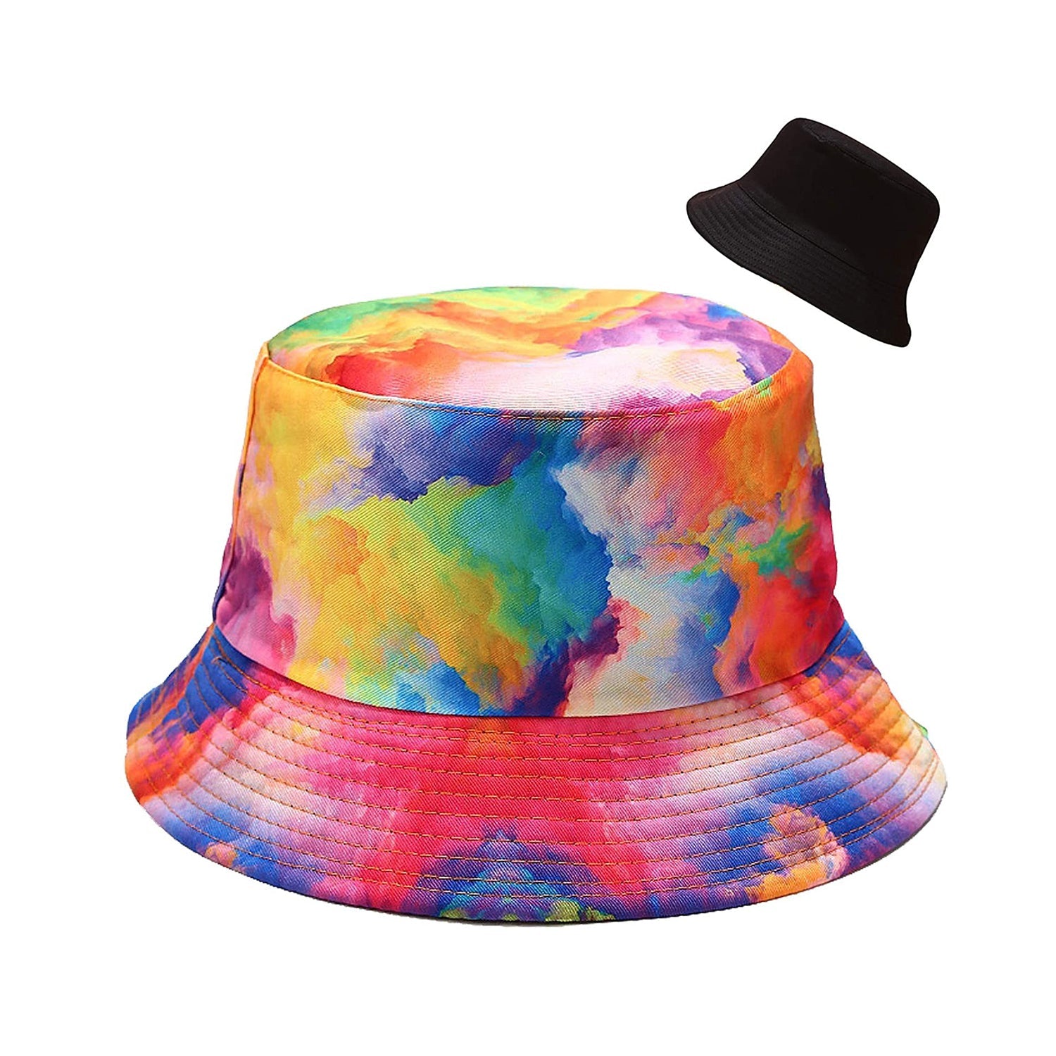 TOPONE ACCESSORIES LIMITED Custom Tie Dyed Reversible Sun Beach Travel Fisherman Bucket Hat Topone Accessories Ltd. 