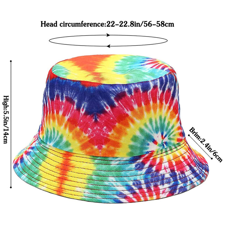 TOPONE ACCESSORIES LIMITED Custom Tie Dyed Reversible Sun Beach Travel Fisherman Bucket Hat Topone Accessories Ltd. 