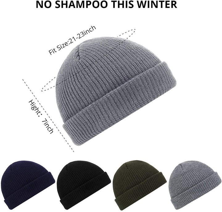 TOPONE ACCESSORIES LIMITED Custom Trawler Knitted Beanie Watch Hat Roll-up Edge Shorter Hat Topone Accessories Ltd. 