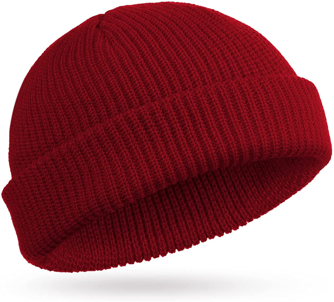 TOPONE ACCESSORIES LIMITED Custom Trawler Knitted Beanie Watch Hat Roll-up Edge Shorter Hat Topone Accessories Ltd. 