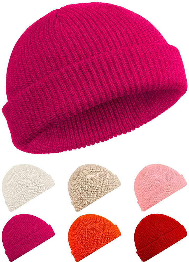 TOPONE ACCESSORIES LIMITED Custom Trawler Knitted Beanie Watch Hat Roll-up Edge Shorter Hat Topone Accessories Ltd. 