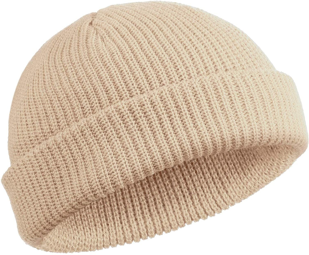 TOPONE ACCESSORIES LIMITED Custom Trawler Knitted Beanie Watch Hat Roll-up Edge Shorter Hat Topone Accessories Ltd. 