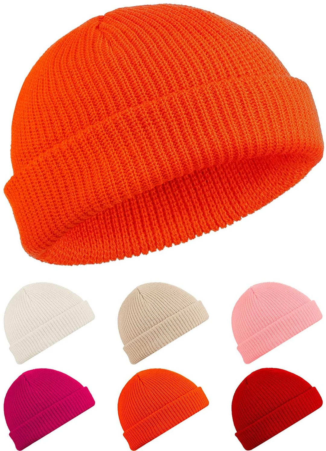 TOPONE ACCESSORIES LIMITED Custom Trawler Knitted Beanie Watch Hat Roll-up Edge Shorter Hat Topone Accessories Ltd. 